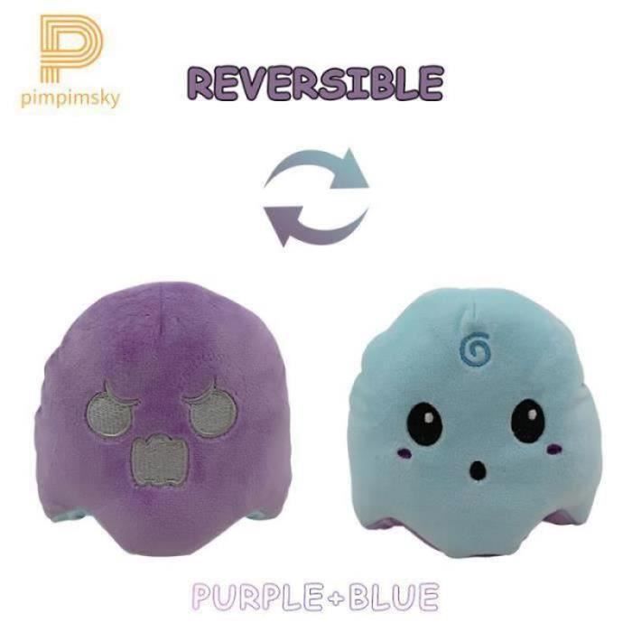 FOX1273 PIMPIMSKY Jouet Peluche De Fant?�me Flip Double Face - Poup?�e Fant?�me Mignon R?�versible 