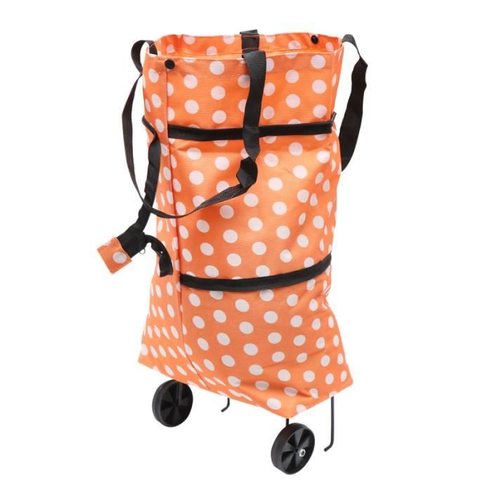 Sac De Courses Pliable Avec Roues Ruiqas - Tissu Oxford, Capacité XL, Vert, Transport Facile