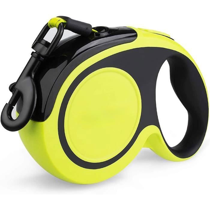 Meilleurs prix pour Laisse Rétractable pour Chien - 5 mètres - Sangle Réfléchissante - Ergonomique - Sans Enchevêtrement - Laisse à Enrouleur - RIWILL