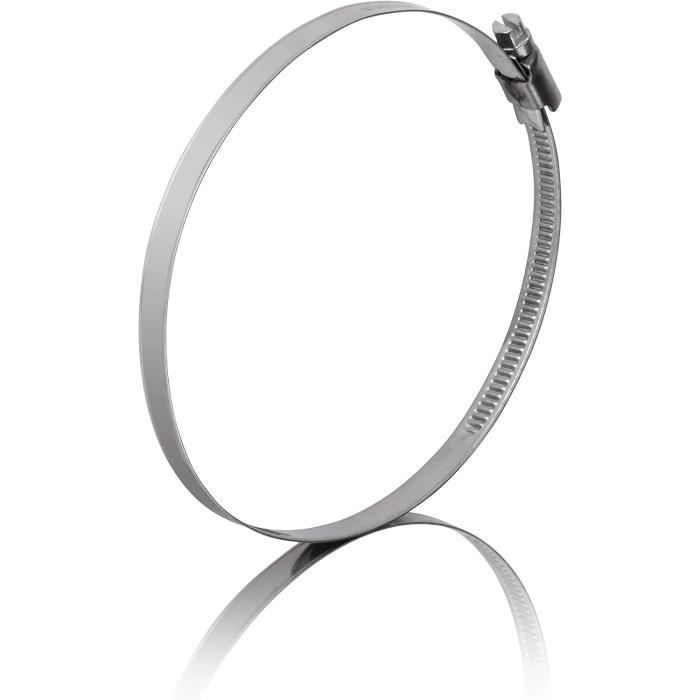Lumonic Colliers De Serrage 12mm Avec Caoutchouc - Acier Inoxydable V2A - Lot De 5