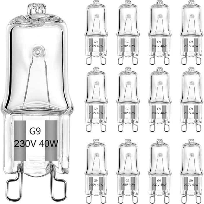 Ampoules halogènes G9 230V 40W,Halogène Ampoule four 40w 300 degré 230V