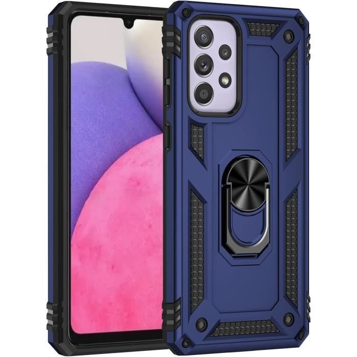 Bojioderf Coque Compatible Pour SPC Discovery 3 SE Coque Étui [avec Trempé 9H Protection D'écran] Case Support De Bague PC Silicone YGH-GQ