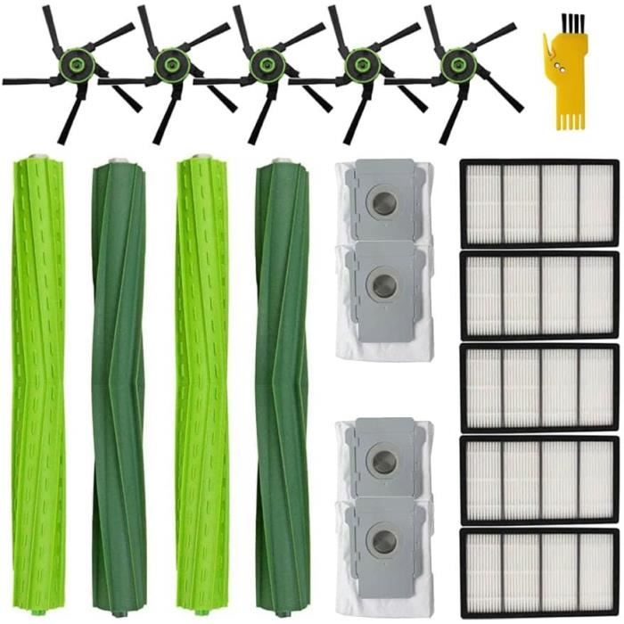Kit Entretien Aspirateur Robot Roomba Plus 405/505 - Brosses, Filtres, Sacs Poussière, Serpillères, Pièces De Rechange