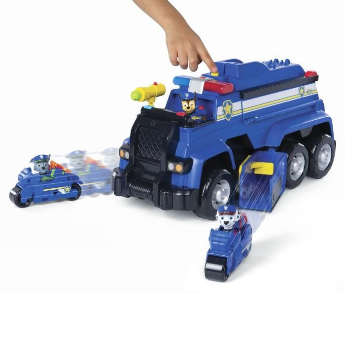 Pat Patrouille Mega Voiture De Police Paw Patrol Vehicule Interactif Geant Effets Sonores Et Lumineux Jouet Enfant Cdiscount Jeux Jouets