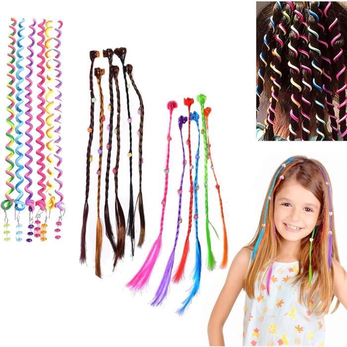 Bande de cheveux élastique,10--Bande élastique à paillettes pour filles