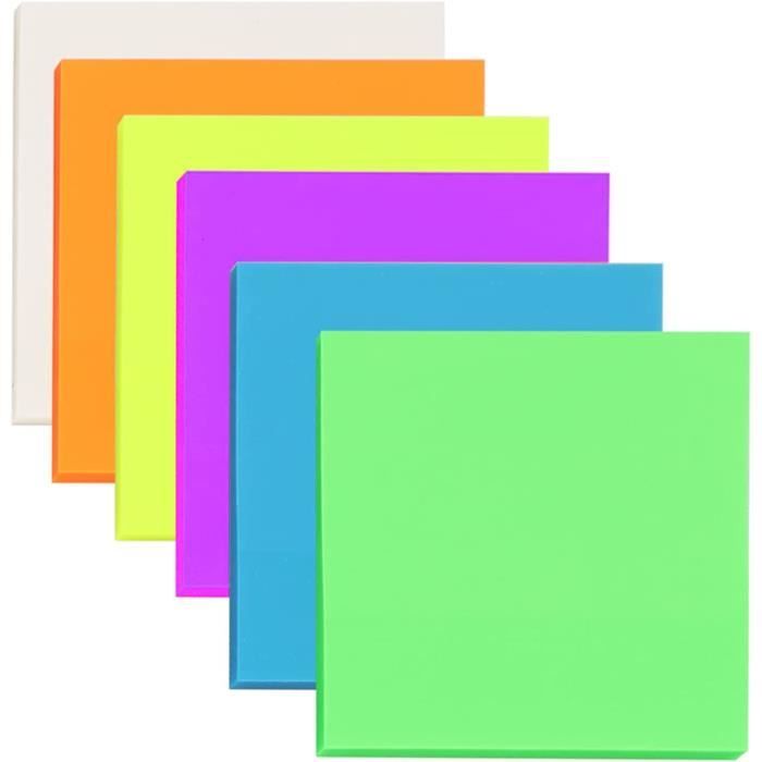 Transparente Feuillets Autocollantes Transparentes Lot de 6 Blocs de ...