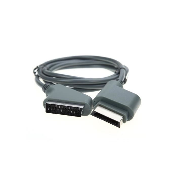 Câble péritel AV RGB Scart pour Microsoft XBox 360 + sortie optique 1