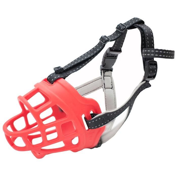 Meilleurs prix pour Taille 4 Snout 30-34cm Muselières pour Chiens,Sécurité Respirante Réglable,Empêche de Mordre,Aboyer,Mâcher,Adapté aux Moyens Chiens