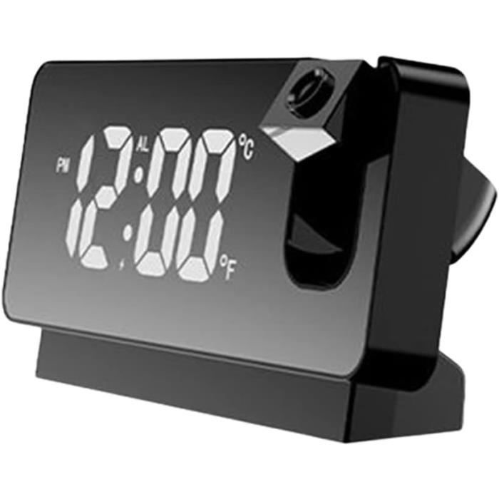 Tbest Projection Double Réveil pour Chambre Réveil projecteur Fonction