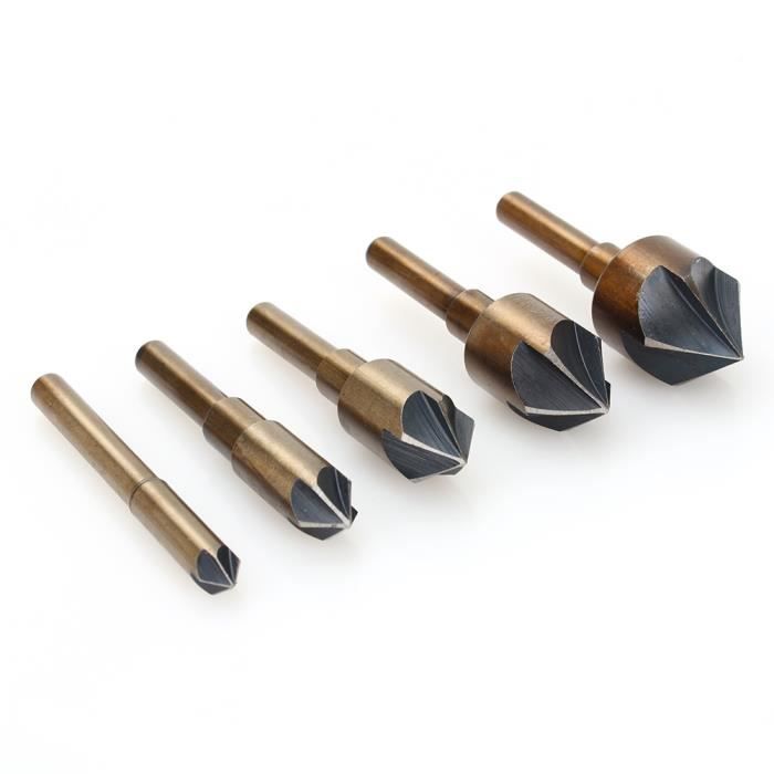 Lot De 4 Fraises à Bois Carbure - Tige 8mm - Pour Défonceuse - Travail Du Bois Précis