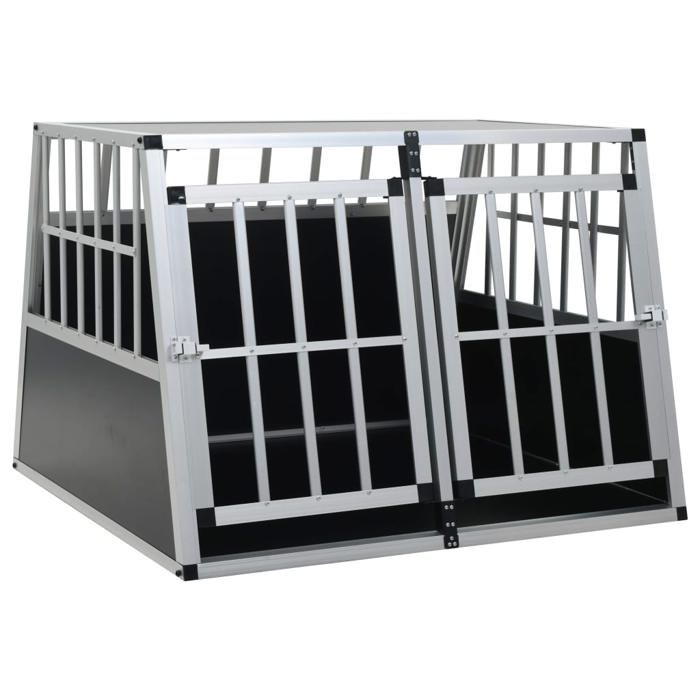 VidaXL Cage à Double Porte pour Chien