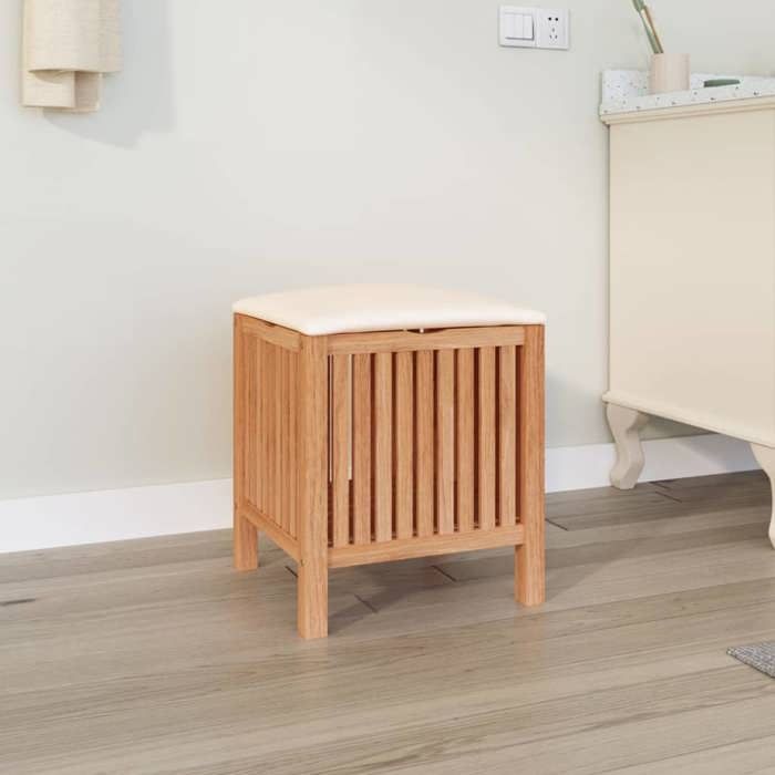 vidaXL Tabouret de salle de bain 405x40x52 cm Bois massif de noyer 350351