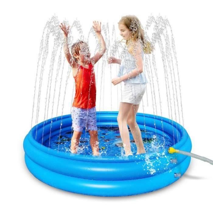 KL20545SURENHAP Piscine Gonflable en PVC, Toboggan, Fontaine, Jouet Aquatique pour Enfants 120