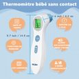 SEJOY Thermomètre Frontal Sans Contact Infrarouge, Thermometre électronique pour Bébé, Enfant, Adulte, Mesure Rapide et Précise-1
