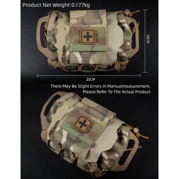 Sac de premiers secours tactique Molle 1000D, accessoire médical utilitaire, sac en Nylon, poche Sac de premiers secours tactique Molle 1000D, accessoire médical utilitaire, sac en Nylon, poche