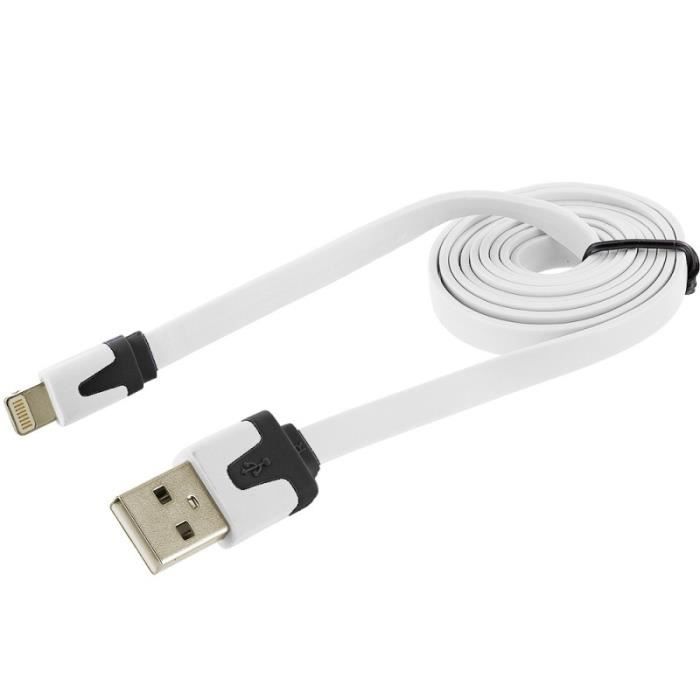 Shot - Pack pour IPHONE 12 Pro (Cable Chargeur Noodle Lightning