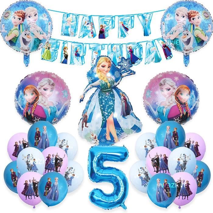 TASAHNI Lot de 56 ballons 4 ans Elsa fête d'anniversaire Décoration Frozen  Anniversaire Enfant Anniversaire Enfant Anniversaire Reine des Neiges  Ballons Décoration pour Garçon Fête Décoration : : Loisirs  créatifs