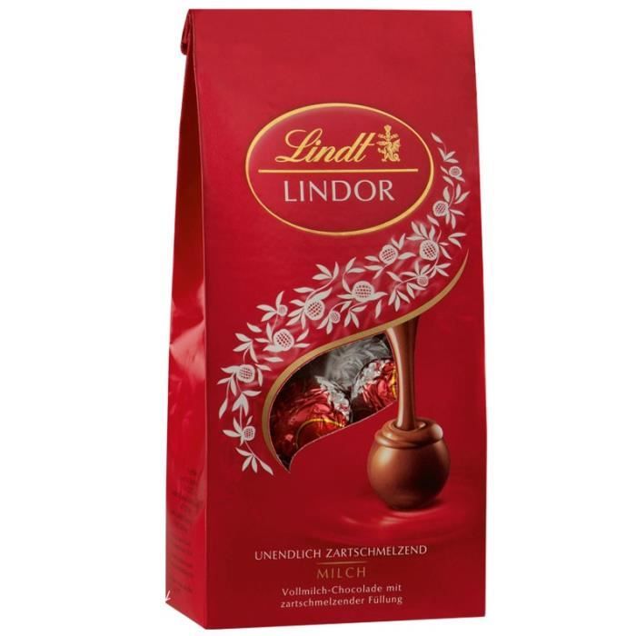 Lindt Lindor chocolat au lait, sac 137g, 12 pièces - Cdiscount Au