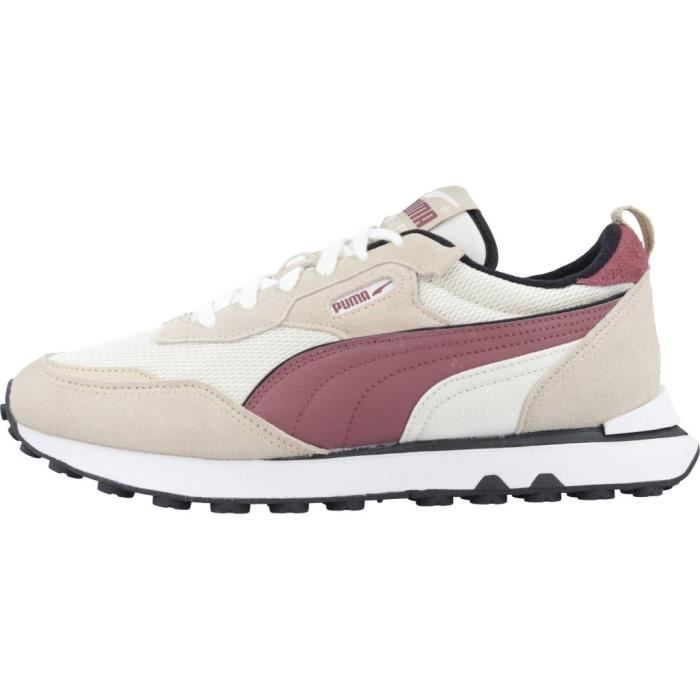 Puma blanche semelle store marron