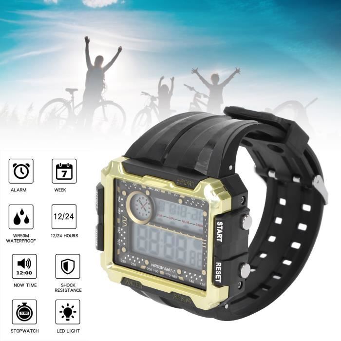 Holibanna 2 Pièces Montre Électronique Porte-Clés Numérique LED