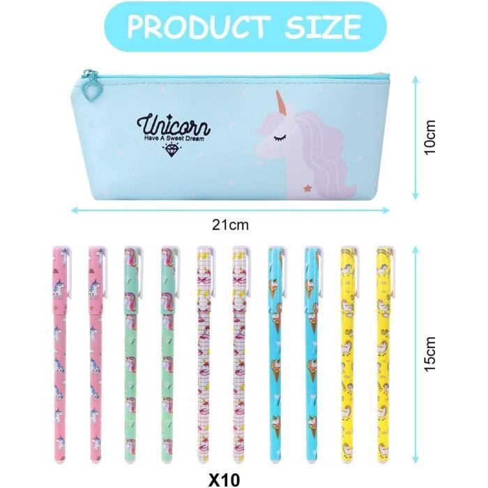 Set papeterie Licorne 6 accessoires - Beaux-Arts et Loisirs