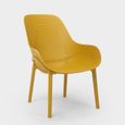 Chaises design Majestic pour cuisine et bar en polypropylène - ProduceShop - Jaune - Plastique - Résine-2