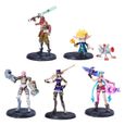 League of Legends - Coffret 5 figurines articulées 10 cm - Heimerdinger, Vi, Ekko, Jinx et Caitlyn - Avec accessoires-2
