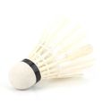 12 Pièces Volant 'oie En Plume Balles De Badminton En Plumes Accessoire De-2