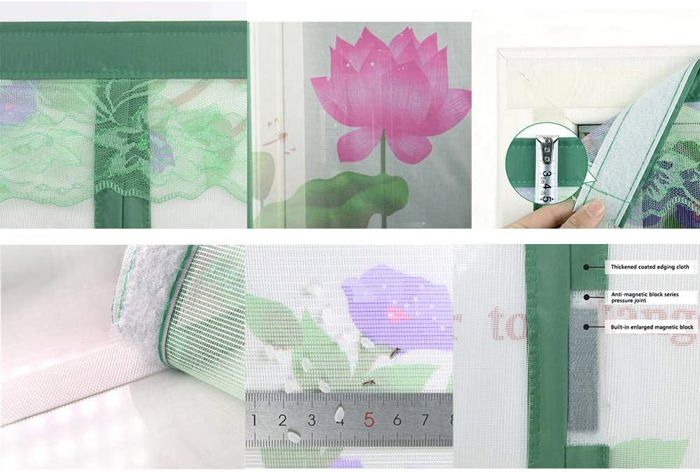 Rideaux Anti-oustiques 55 X 75 C, Oustiquaire Porte Fenetre Rideau, Kit D'installation Pour