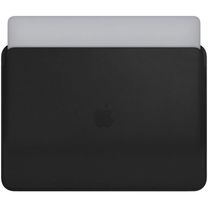 Apple Housse en cuir pour MacBook Air et MacBook Pro 13 Noir Cdiscount Informatique