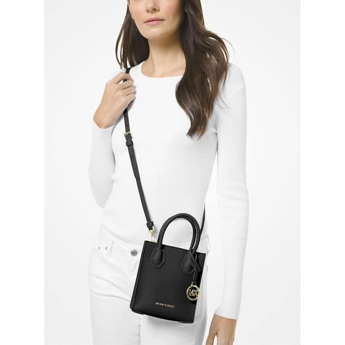 Michael Kors Mercer Sac a bandouliere en cuir graine Taille XS Cdiscount Bagagerie Maroquinerie