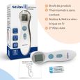 SEJOY Thermomètre Frontal Sans Contact Infrarouge, Thermometre électronique pour Bébé, Enfant, Adulte, Mesure Rapide et Précise-3