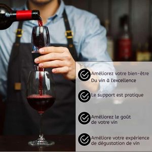 Carafe à Décanter à Vin En Cristal Avec Filtre - 1500 Ml, Cadeau Idéal Pour Homme