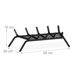 Set de 4 accessores de chemnée en fer forgé 46cm - 2024