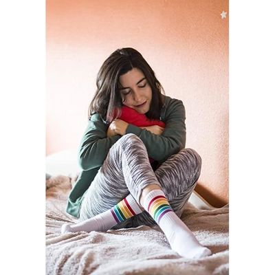 KEWUF 6 Paires De Chaussettes Femme 35-42, Socquettes Femme 35-42