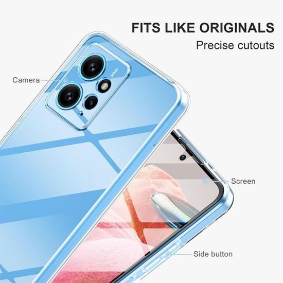 Coque Silicone Renforcée Transparente Pour Xiaomi Redmi Note 13 4G - Neuf