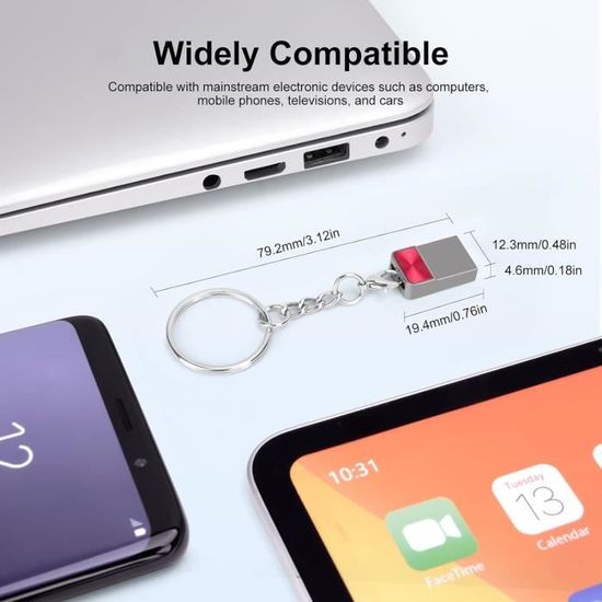 Clé Usb 3.0, Mini Clé Usb, Clé Usb Auto, Clé Usb Avec Chaîne Pour Pc ...