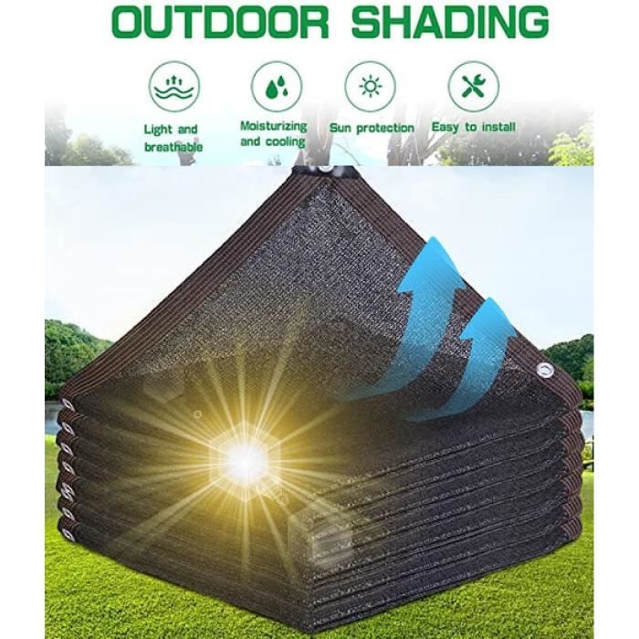 Voile D'ombrage Carré 400 Cm Anthracite - Par Pièce