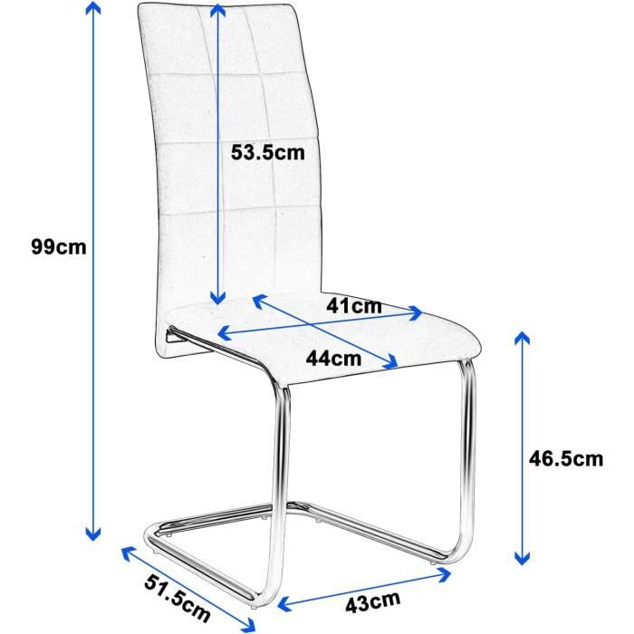 Lot de 2 chaises cantilever simili vert Maria - Happy Garden Lot de 2 chaises cantilever simili vert Maria - Happy Garden