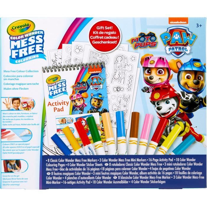 Crayola Color Wonder Paw Patrol - Feutres Magiques Sans Tâche Pour Enfants Dès 3 Ans