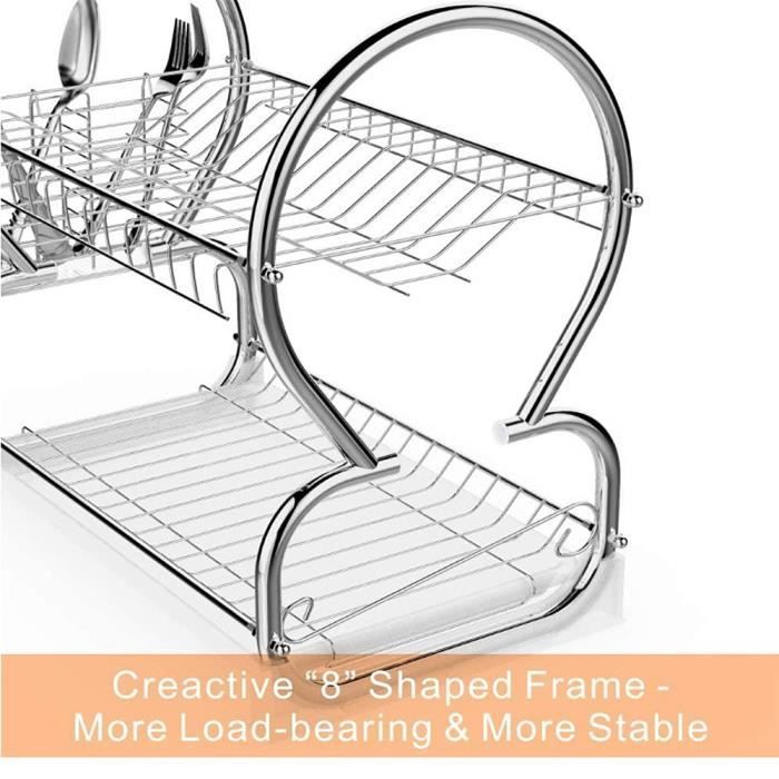 DESHVA Évier De Cuisine 304 en Acier Inoxydable 420mm X 370mm Evier