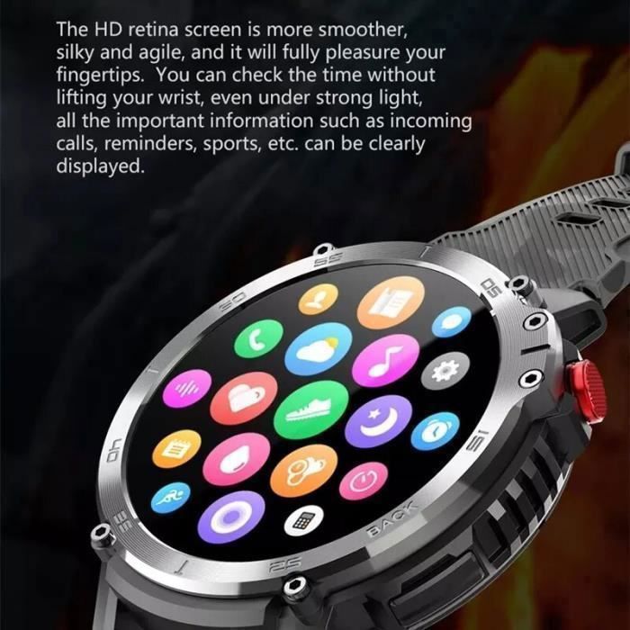 PRO SPORTIVE : Montre connecte Tactile ecran LCD - HD Bluethooth Vitesse  RAM 1 GO Sponsoris (PSY.VAP)