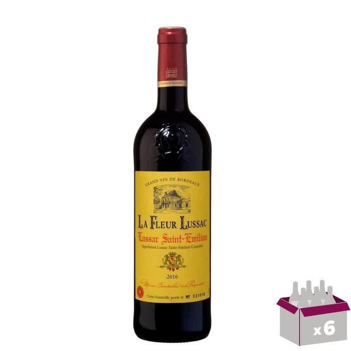La Fleur Lussac 2018 Lussac Saint-Emilion - Vin rouge de Bordeaux x6