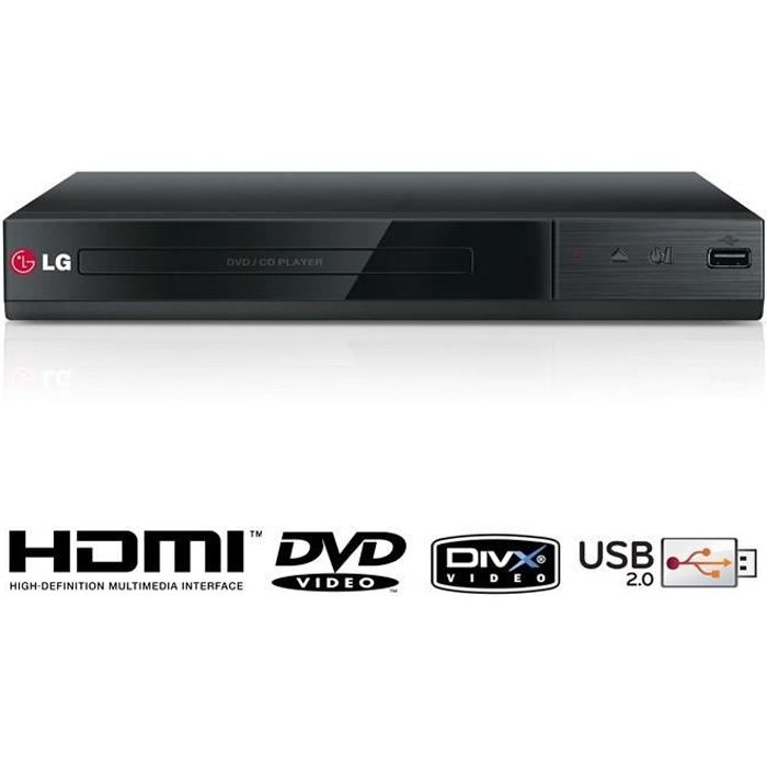 Lecteur DVD LG DP132H - HDMI, USB - Noir