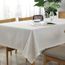 M5332 Nappe En Coton Lin Rectangulaire Imprimee Marguerite Blanche Style Elegant Et Simple Avec Dentelle Exquise Table A Manger Cdiscount Maison