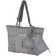 Baby on board -sac à langer - sac citizen stone chiné- format compact - compartiment central avec 4 poches - grand compartiment repa-0