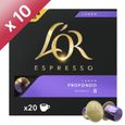 L'Or Espresso Café - 200 Capsules Lungo Profondo Intensité 8 - compatibles Nespresso®* (lot de 10 x 20)-0