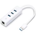 TP-Link UE330 Adaptateur USB 3.0 Ethernet Gigabit & HUB USB 3.0 avec 3 ports USB-0