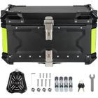 YSFMODE Top De Moto,Top Case De Moto Étanche Rangement De Bagages De Casque Avec Verrou De Sécurité Case De(Noir,65L)