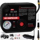 RITONDA Gonfleur Pneus Voiture Portable, Compresseur à Air Portatif 150PSI avec Jauge de Pression des Pneus Pompe à Air électrique Rapide